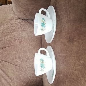 Fire King Milk Glass Tea Set